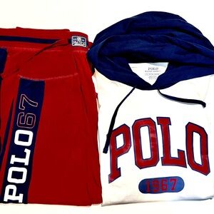 Polo Ralph Lauren Polo 67 Slim Joggers Size L and Hoodie Mens Size XL $66